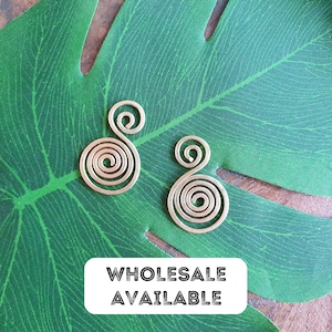 Wire earring frames, brass jewelry findings, gold wire spirals frames for craft, jewellery making supplies, make your own earrings materials