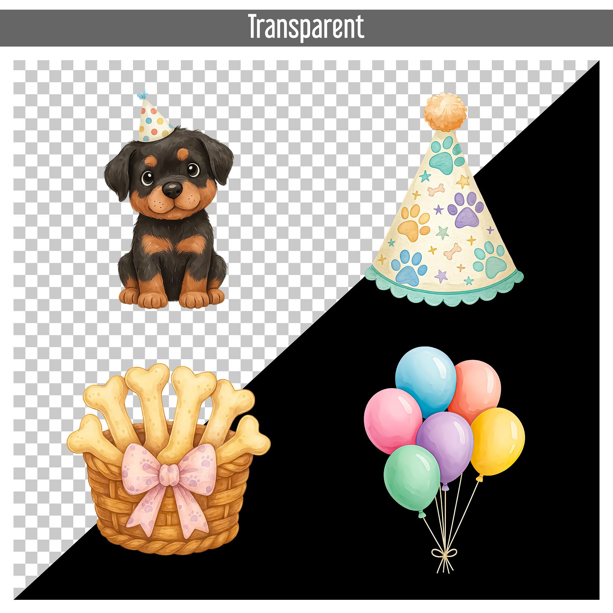 75 Cute Dog Breeds Clipart Bundle, Watercolor Puppy Birthday Party PNG ...