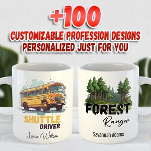 Fitas Personalizadas para Canecas Profissionais 100 Designs para Sublimação Modelos de Canecas 11oz & 15oz Download Digital (PDF, PSD)