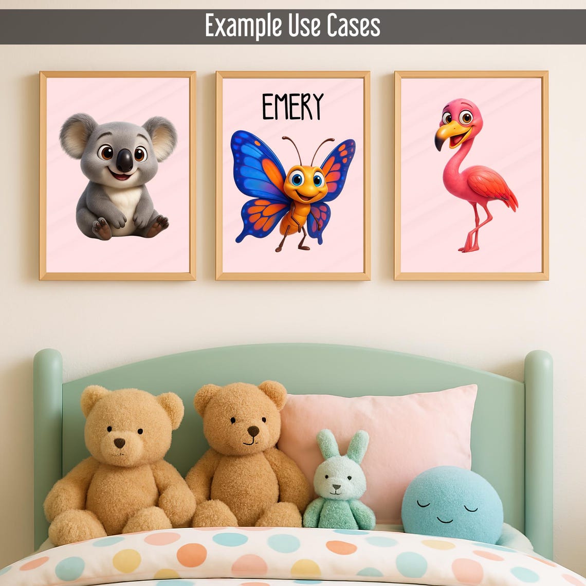 100 Watercolor 3D Cute Animals Clipart Set Bundle, Baby Animals PNG Set ...