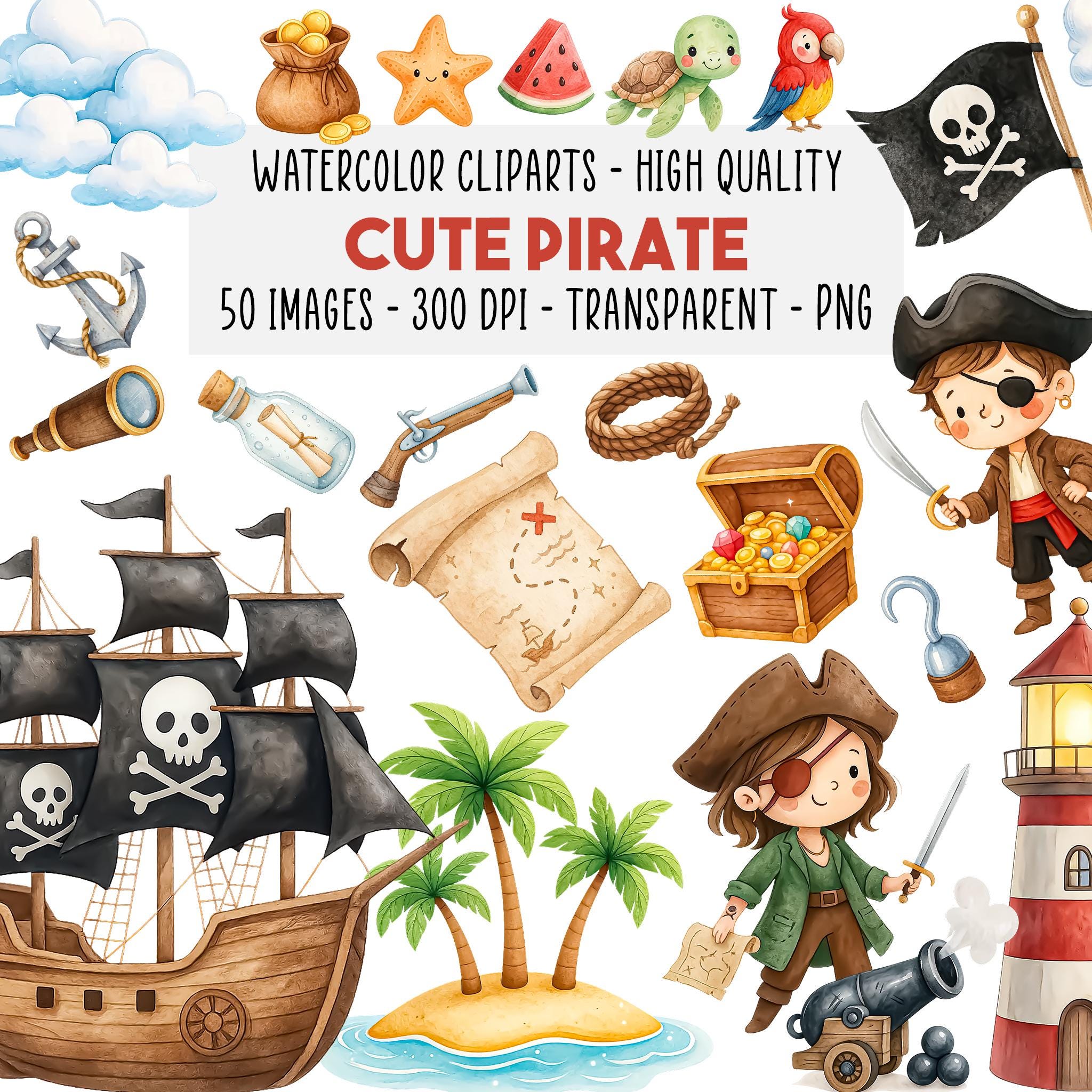 Piratenschiff Poster, Hochwertiger Digitaldruck Auf 300 G Papier | Matt, Randlos, Französisches Design, Ohne Rahmen
