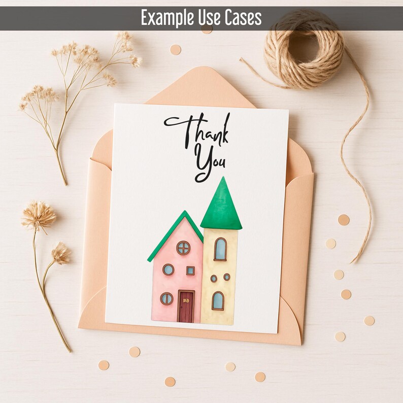 25 Cute Houses Watercolor Clipart Bundle, Quaint Village, Cottage PNG ...