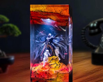 Darth Lord Vader-harslamp: Star Wars-diorama-nachtlampje met leds op afstand