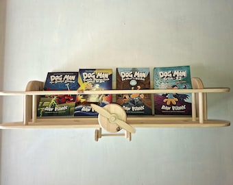 Aeroplane bookshelf. Novelty book shelf for children's room.