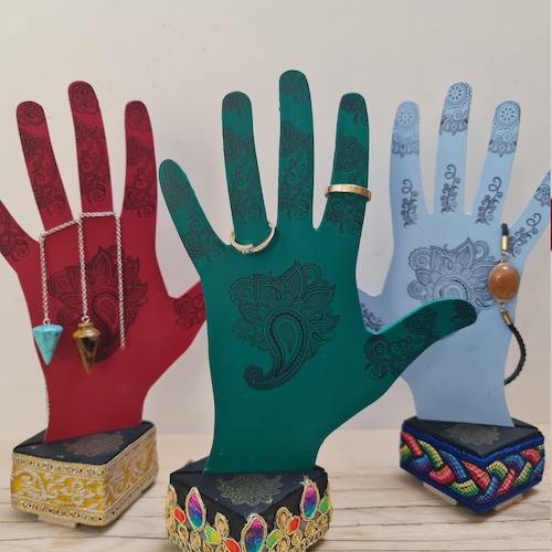 Ceramic Lily Jewellery Stand Handmade Standing Ring Holder Etsy