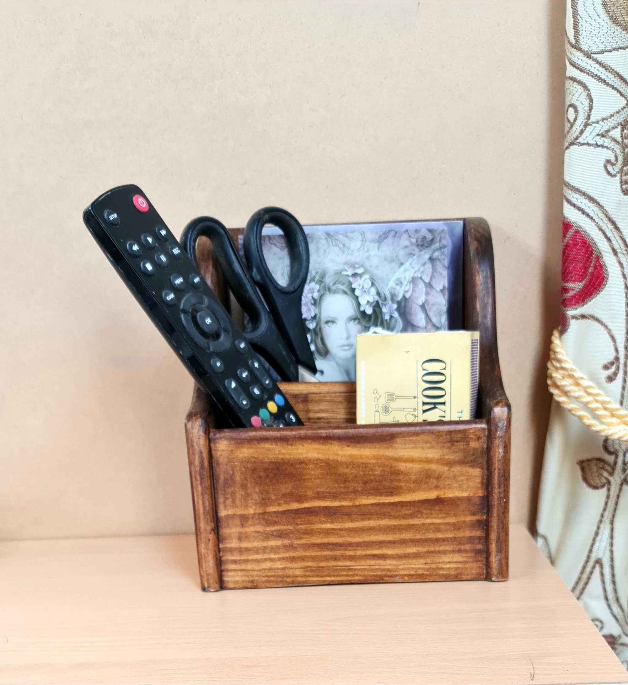 Remote control caddy for table deals
