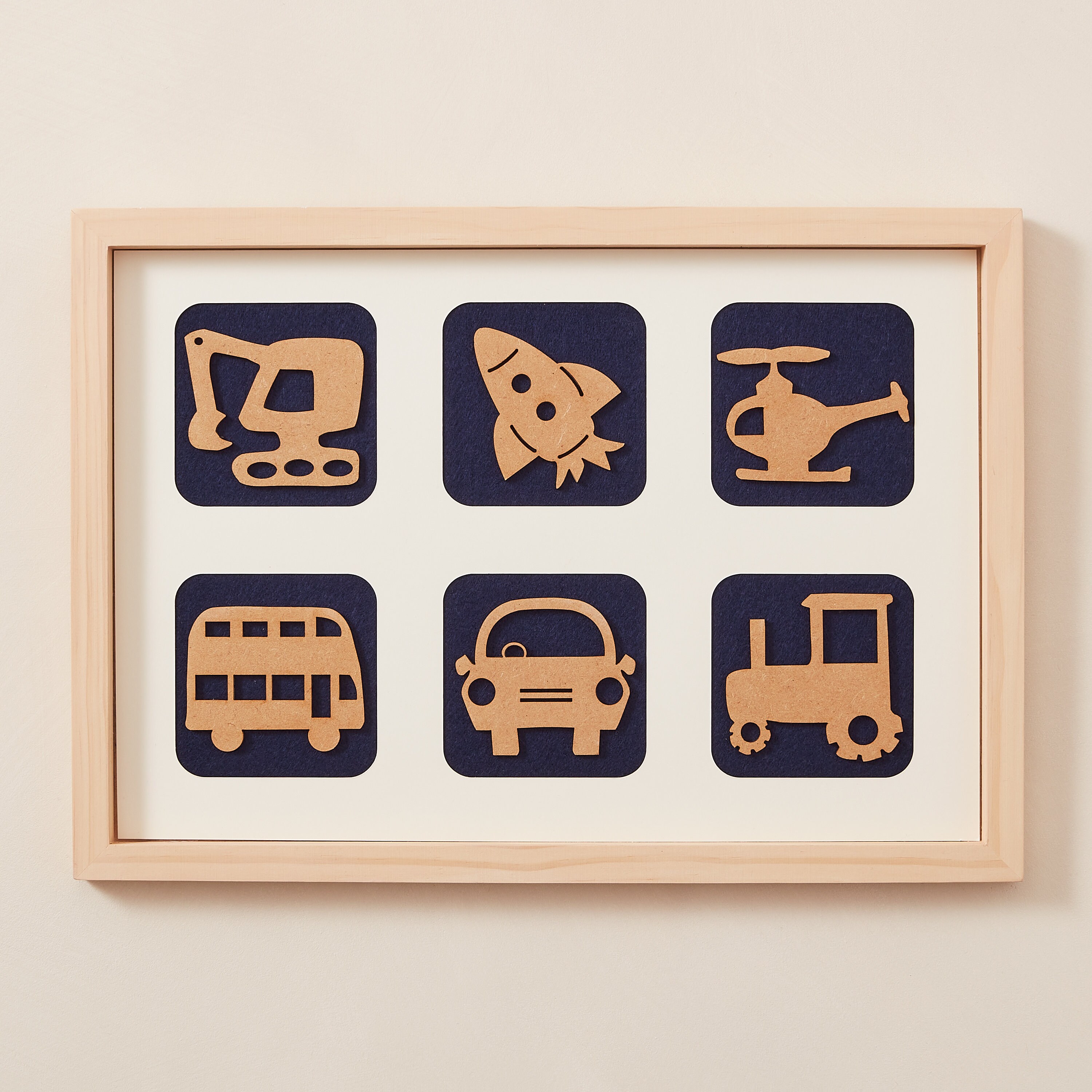 Childrens wall artframed vehicle pictureKids Transport Etsy