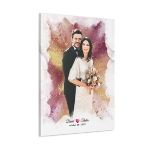 Custom Digital watercolor painting and customized sketches, instant download, PNG, Digital graphic editing, personalized anniversary gift,
