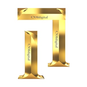 Gold letters, Hebrew alphabet, Instant Download, PNG file, clipart, Transparent, Qof Hebrew letter, ק letter, graphics design CNMdigital