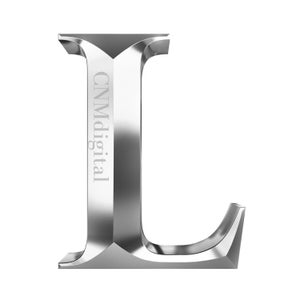 Letras plateadas, alfabeto inglés, Descarga instantánea, Archivo digital, letra de color metálico, clipart, formato PNG, Transparente, Letra L SOLAMENTE.