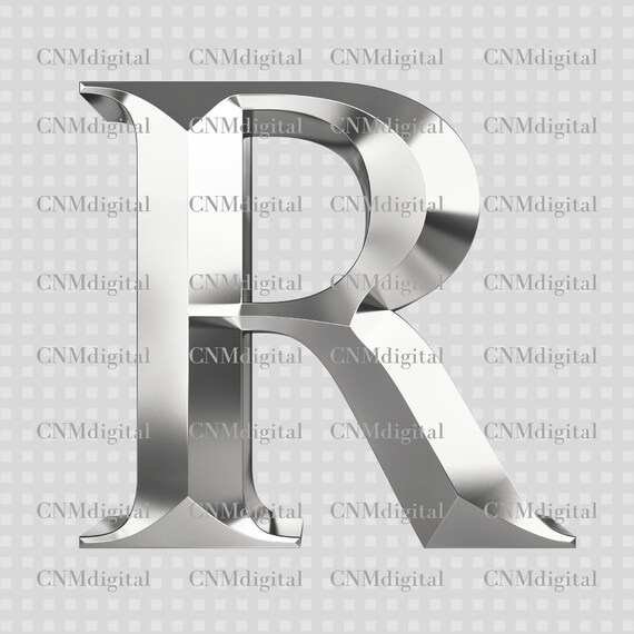 Silver R Png R Letter In Silver