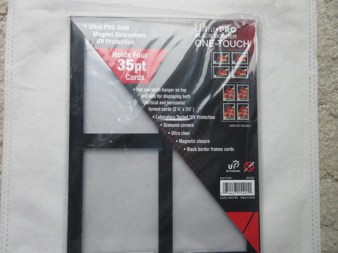 Ultra Pro Black Border One Touch Four Card Trading Card Frame - Etsy UK