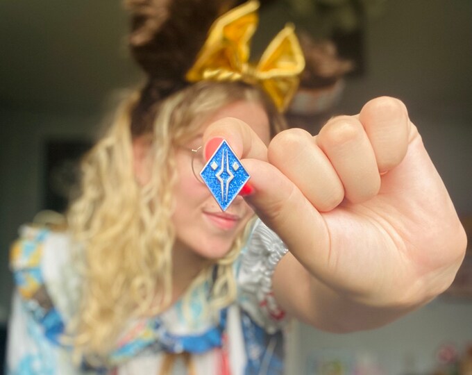 The Fulcrum Glitter Enamel Filler Pin Etsy