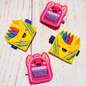 Back to school Hair Clips, Best Friend Hair Clips, Toddler Hair Clips, Crayon Hair Clips