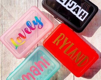 Personalized Pencil Box, Personalized Pencil Case, Girls Pencil Box, Boys Pencil Box, Custom Pencil Case, Custom Pencil Box