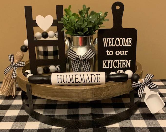 Kitchen Tiered Tray Decor Kitchen Tray Decor to Our Kitchen