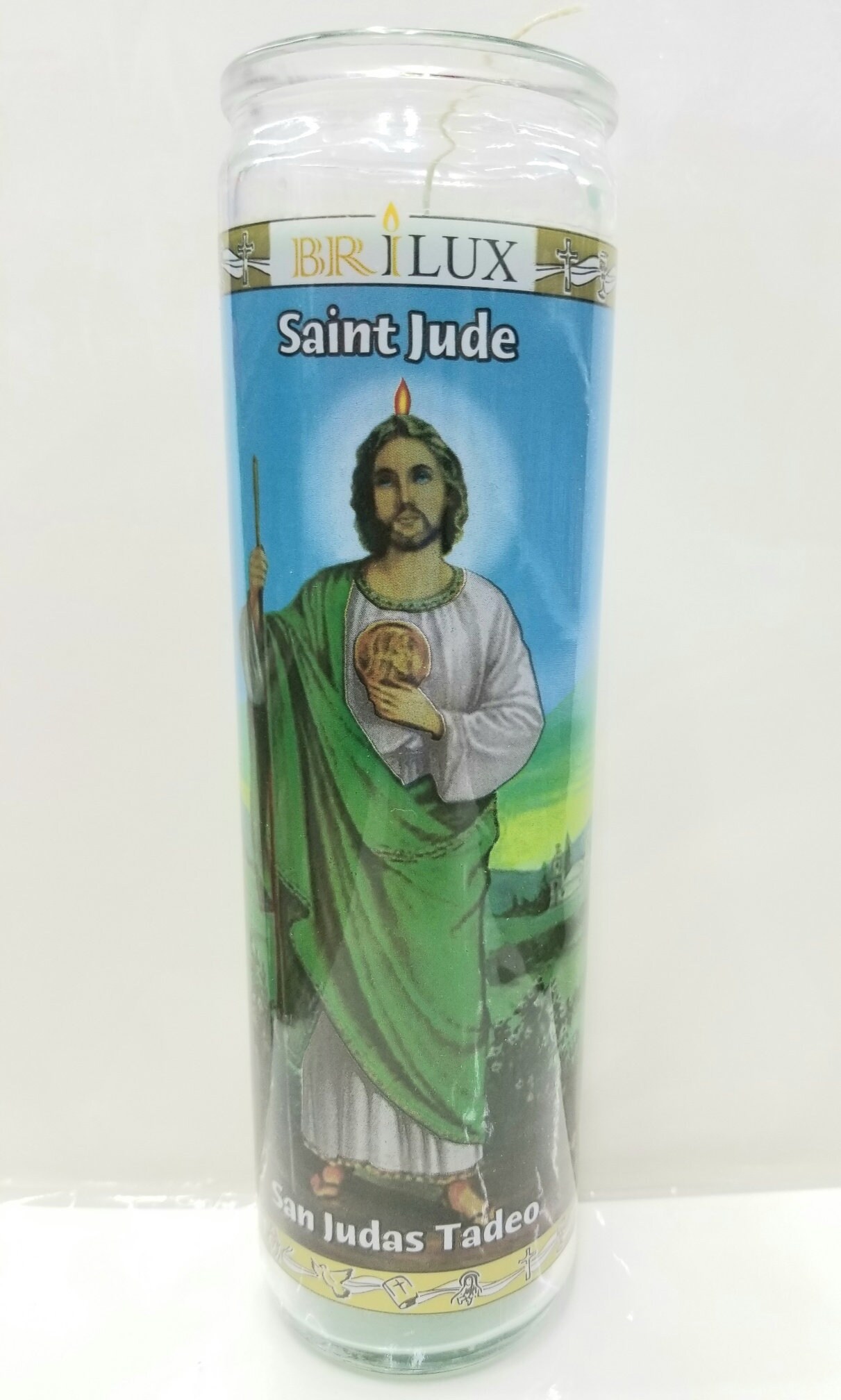 SAINT JUDE WHITE Prayer Candle Religious Candle Church Etsy