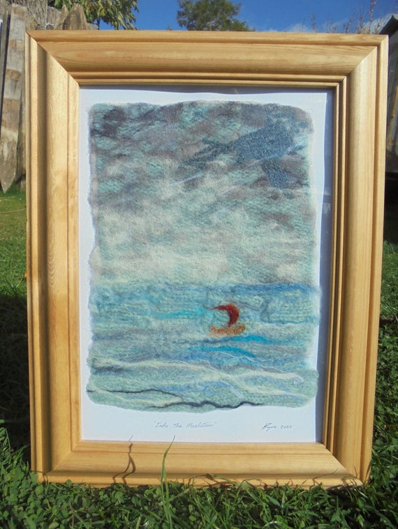 Hand Felted Seascape, Into the Maelstrom. Wet Felt Sea Picture. Unique,  Original Handmade Felt Art. Framed & Ready to Hang. 37 X 28.5 X 2cm. - Etsy