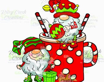 Christmas Elves (DTF Heat Transfer)Crafters DIY Projects Hobbies Christmas Dtf Transfer Transfer for 100% Cotton and Blends