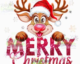 Merry Christmas (DTF Heat Transfer)Crafters DIY Projects Hobbies Christmas Dtf Transfer Transfer for 100% Cotton and Blends