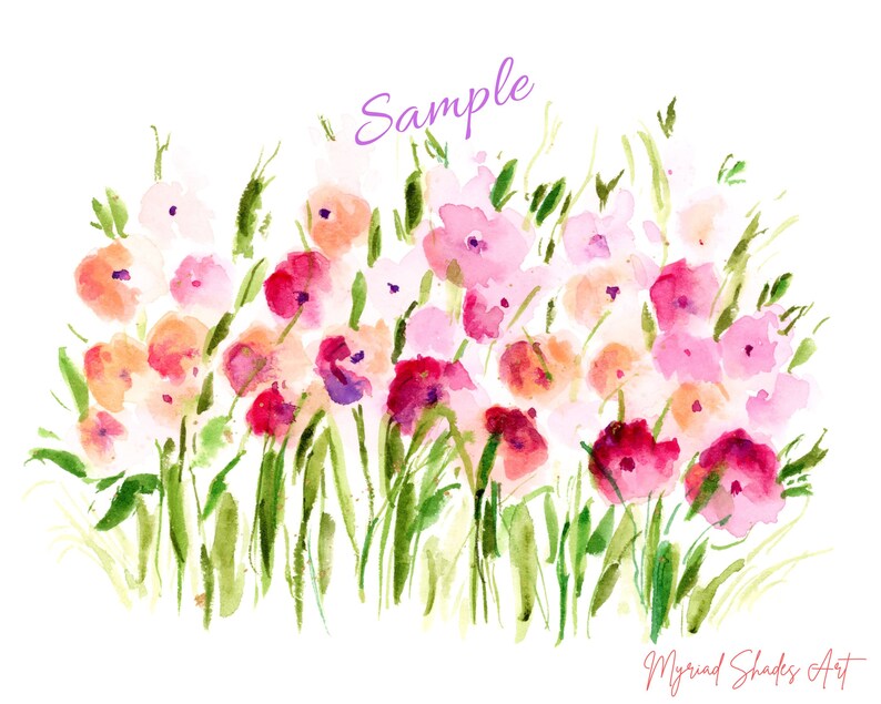 Wild Flowers Printable Nursery Wall Art Set of 3, 3 Piece Flower Art ...