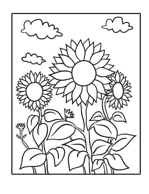 summer time fun coloring pages for kids etsy