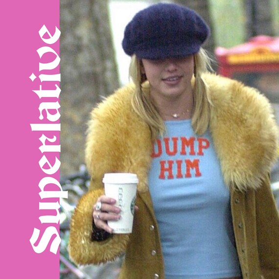 Britney Spears Dump Him Y2K Slogan Tee 