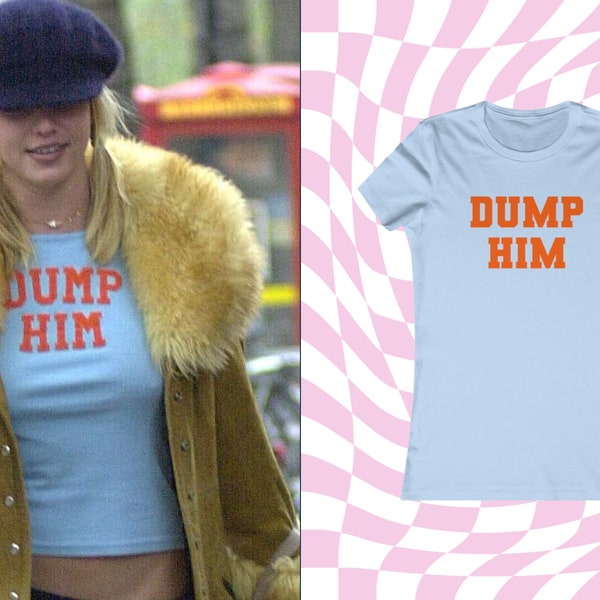 Britney Spears Dump Him Y2K Slogan Tee