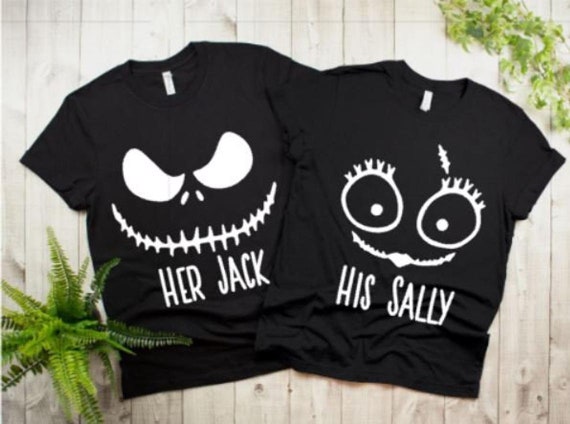 Her Jack, His Sally, Couples Shirt, His Hers Disney, Jack Sally