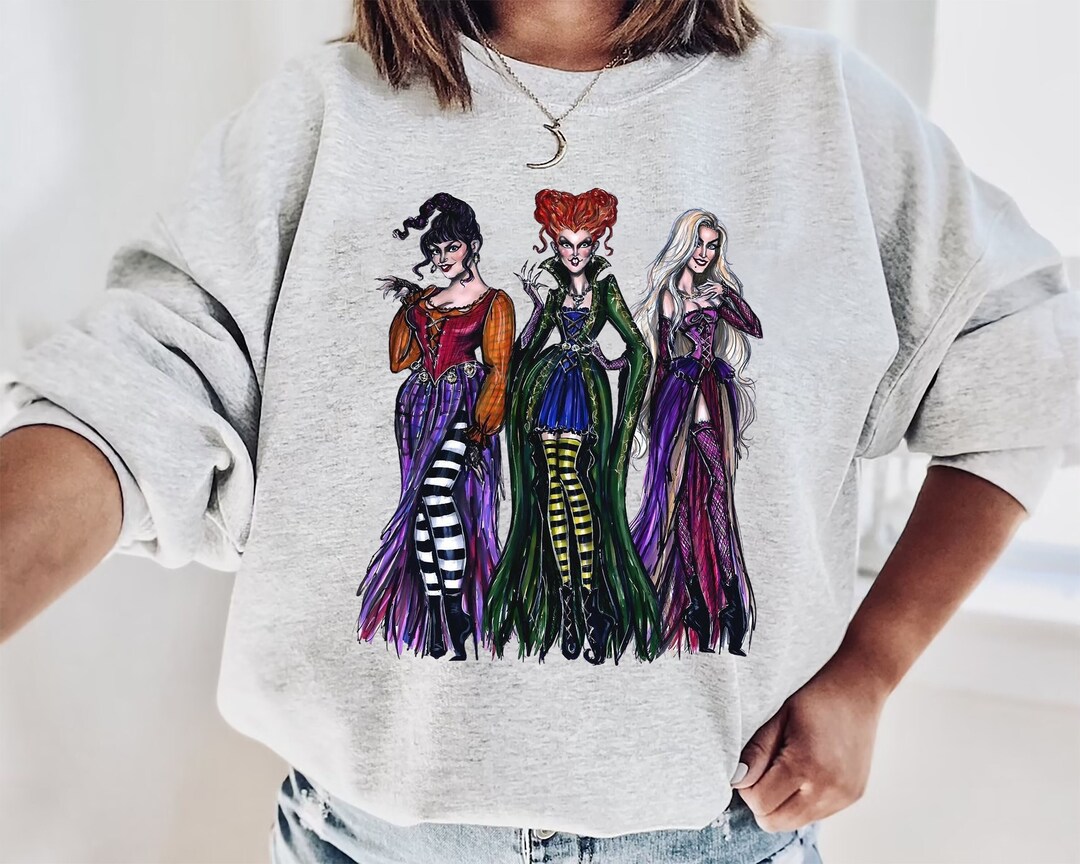 Sanderson Sisters Sweatshirt Fall Womens Halloween Etsy