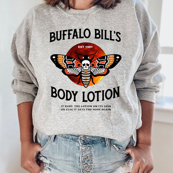 Halloween Sweatshirt, Silence Lambs Sweatshirt, Buffalo Bill Shirts, Hannibal Crewneck, Horror Scary Movie Sweater, Halloween Shirt, Fall