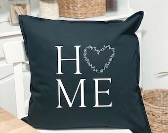 Cushion cover 50 x 50 HOME · Country house · Cushion cover · Gift idea · Decoration · HOME · Heart