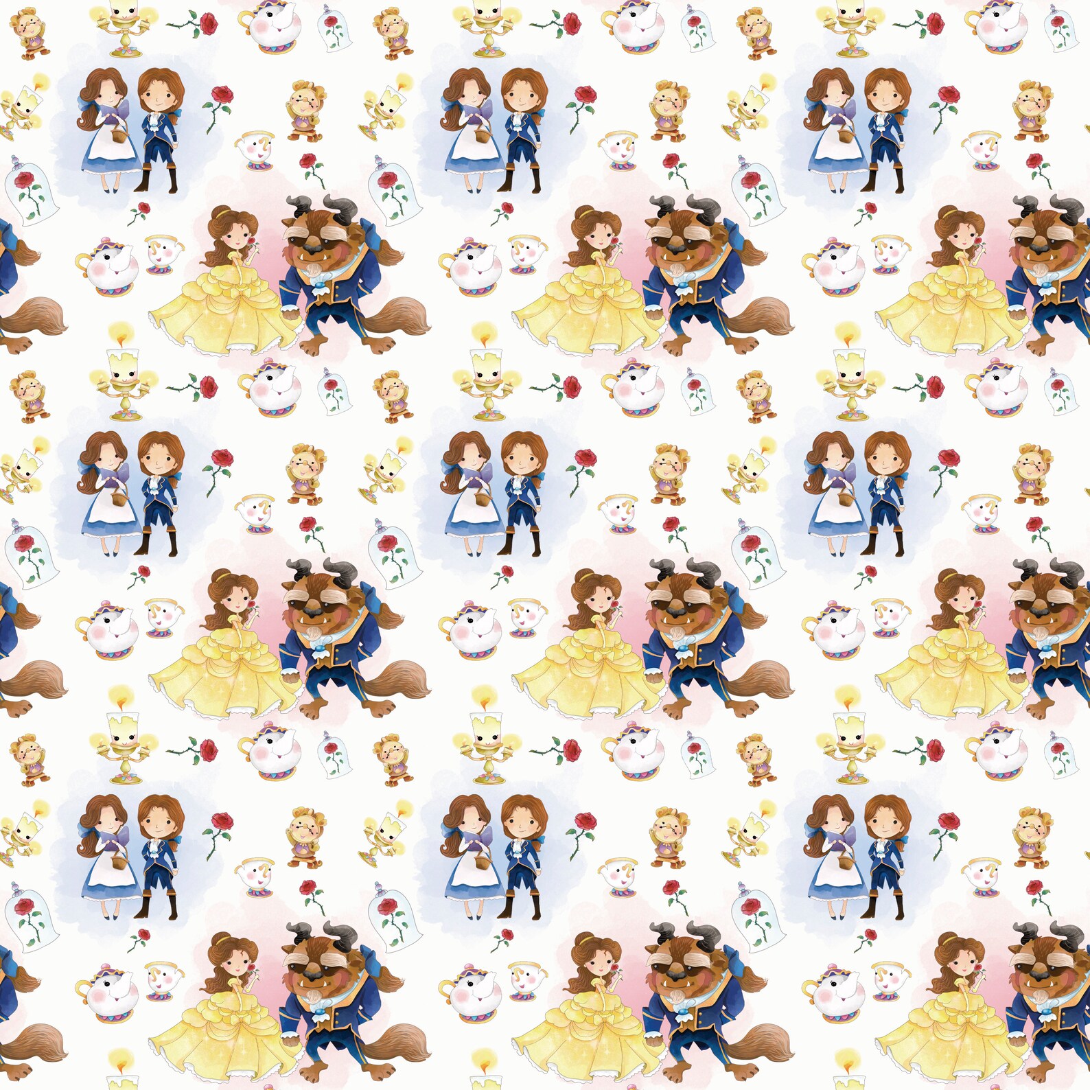 Beauty and beast digital Paper Etsy