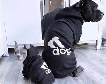 Ducomi Adidog Sizes from XS to 8XL XXL, Black Dispatched from UK Sweatshirt Hoodie for Dogs Made of Soft Cotton