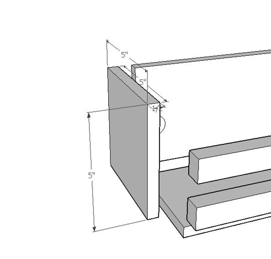 Floating shelf plan blueprint Etsy