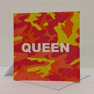 Queen LGBTQ Gay Pride Greeting Card