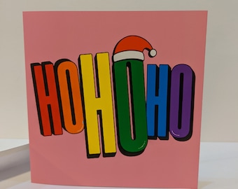 Ho Ho Ho Gay Christmas Card
