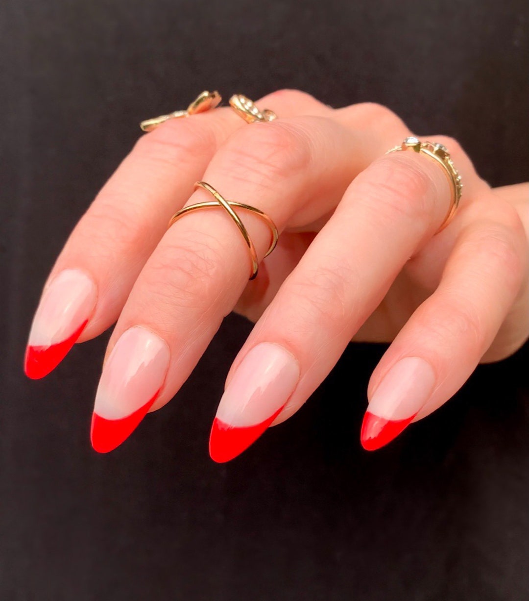Beaupretty Nageldesign Ring Mit 200 Nagelspitzen – Übungsring Für Nail Art, Stiletto-Form