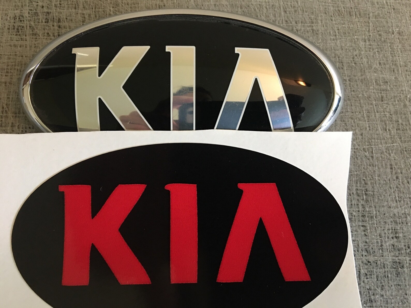 KIA Emblem Overlay Oval Badge Vinyl Decal Sticker Cover Wrap Etsy