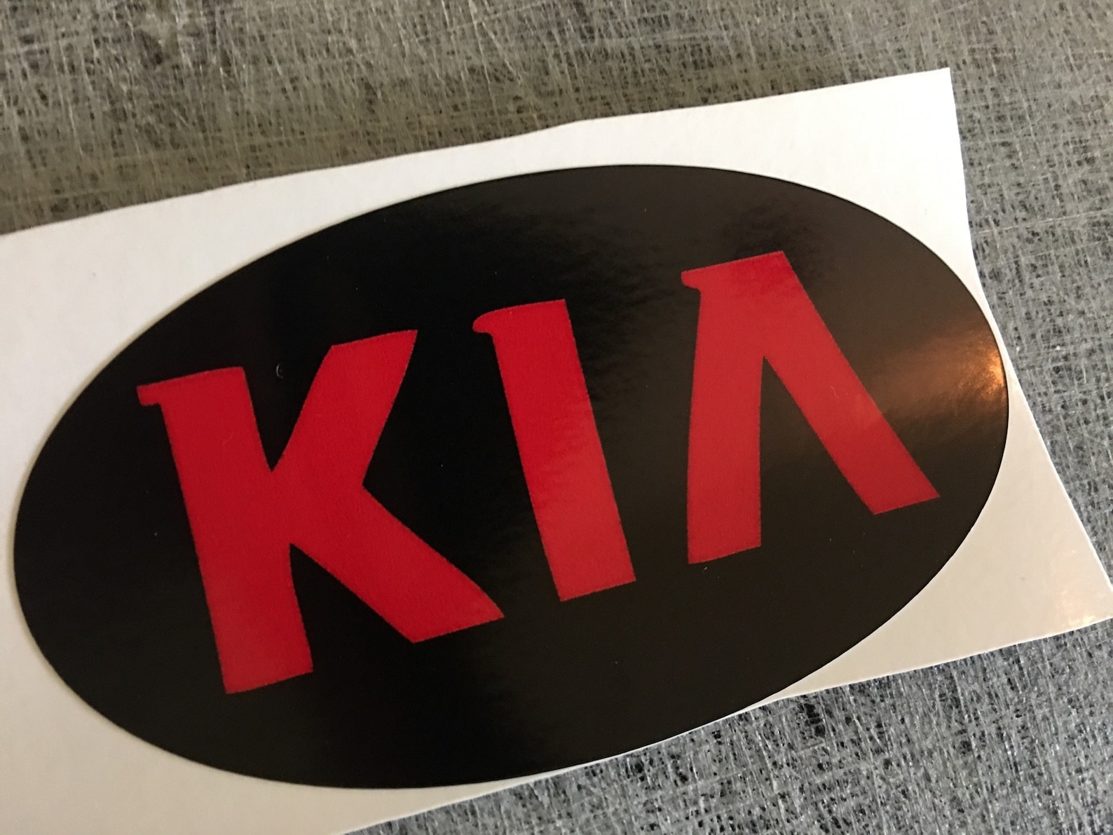 KIA Emblem Overlay Oval Badge Vinyl Decal Sticker Cover Wrap Etsy
