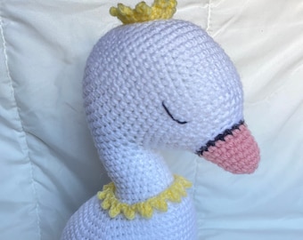 Crochet Swan, Handmade Toy, Crochet Animal, Amigurumi Animal, Amigurumi Swan, Handcrafted Crochet, Stuffed Swan, Stuffed Animal