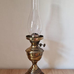 Antique SHS Samuel HEATH & SONS Duplex Brass Oil Lamp Base, Vintage home decor, Gift