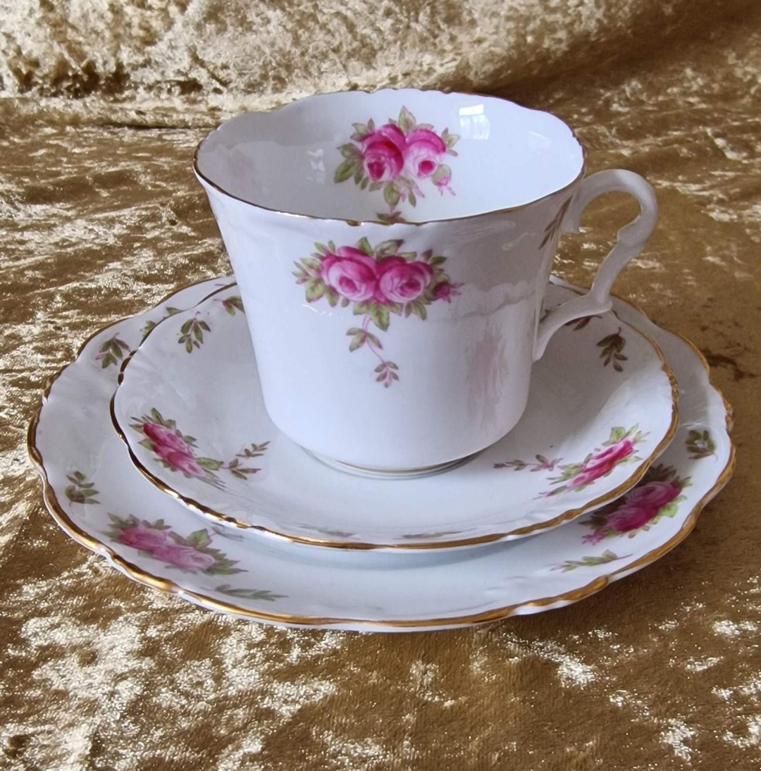 Vintage Collingwood England Rose Swags Floral Tea Set - Etsy