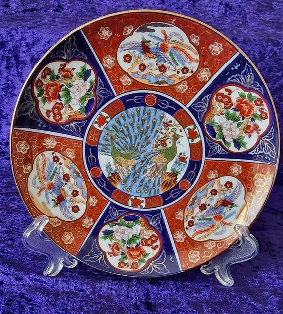 イギリス　アンティーク　IMARI イマリ　花柄陶磁器プレート 6枚セット Vintage Imari Ware Plate Japan 6 1/2