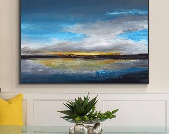 Abstract Oil Painting Hand Painted Landscape Art Pictures On Canvas 100% Handmade Modern DC 240