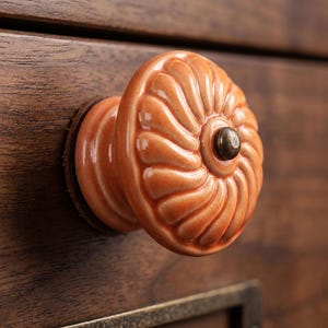 Furniture knob rosette | many colors | large | made of ceramic | furniture knob | furniture handle | ceramic handles | dresser handles | drawer pull