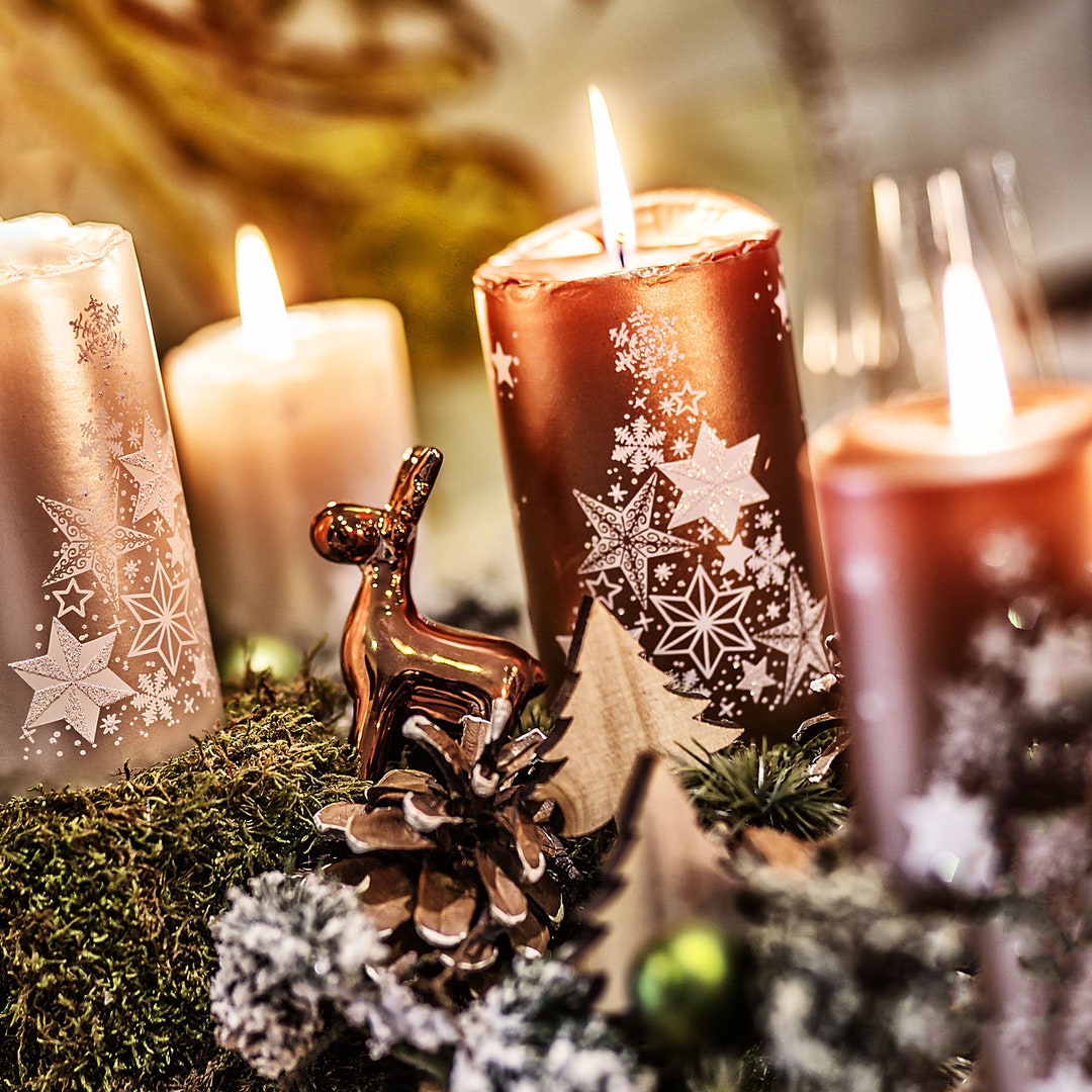 Christmas Candles Massive Candles Candles for Advent Wreath Large