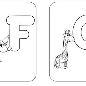 Alphabet Coloring Pages for Preschoolers | Etsy