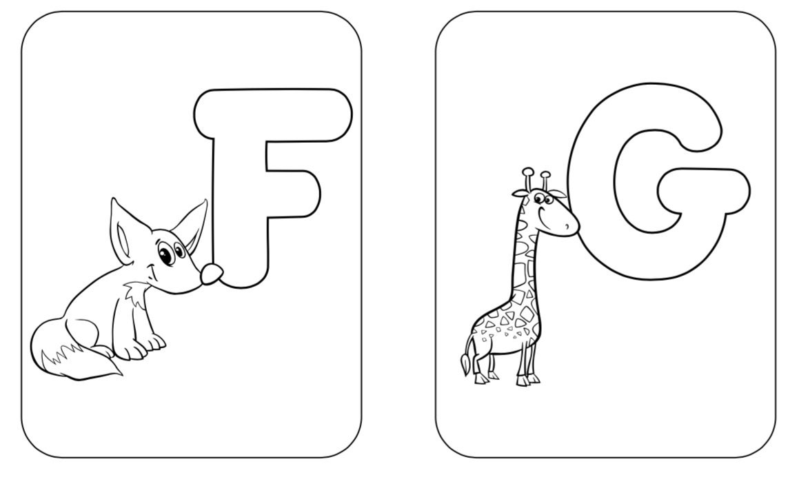 Alphabet Coloring Pages for Preschoolers | Etsy