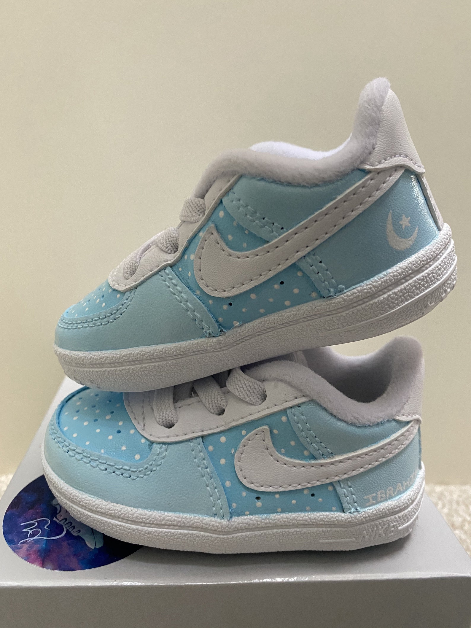 Personalised Baby Nike Air Force 1 Trainers | Etsy